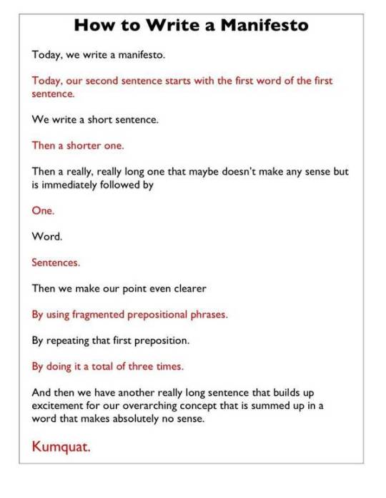 How to Write a Manifesto