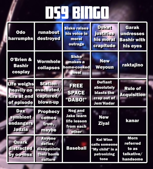 DS9 Bingo