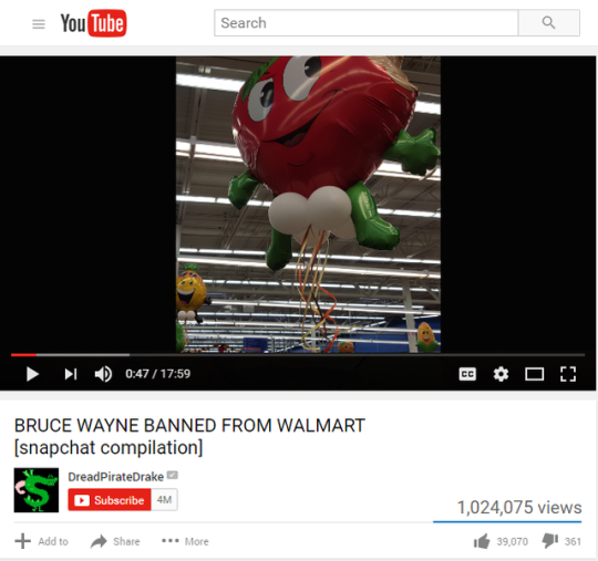 Bruce Wayne Banned From Walmart