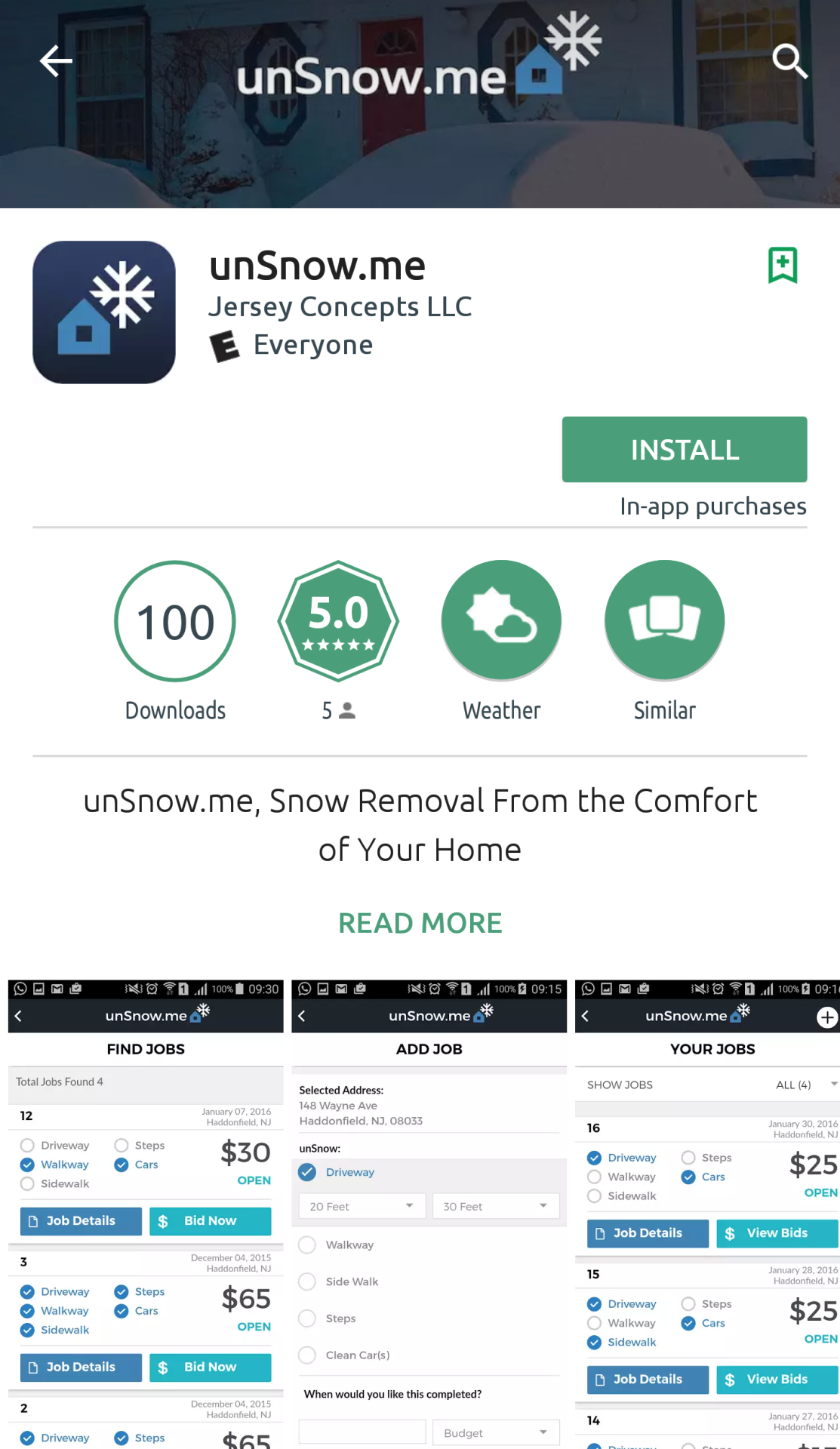 There's an App for Snow Shovelling